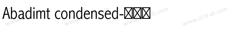Abadimt condensed字体转换